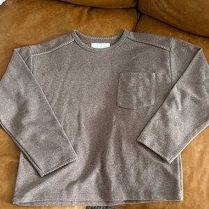 Zara Boy’s Brown Sweater with Contrast Stitching - Size 11 to 12 years